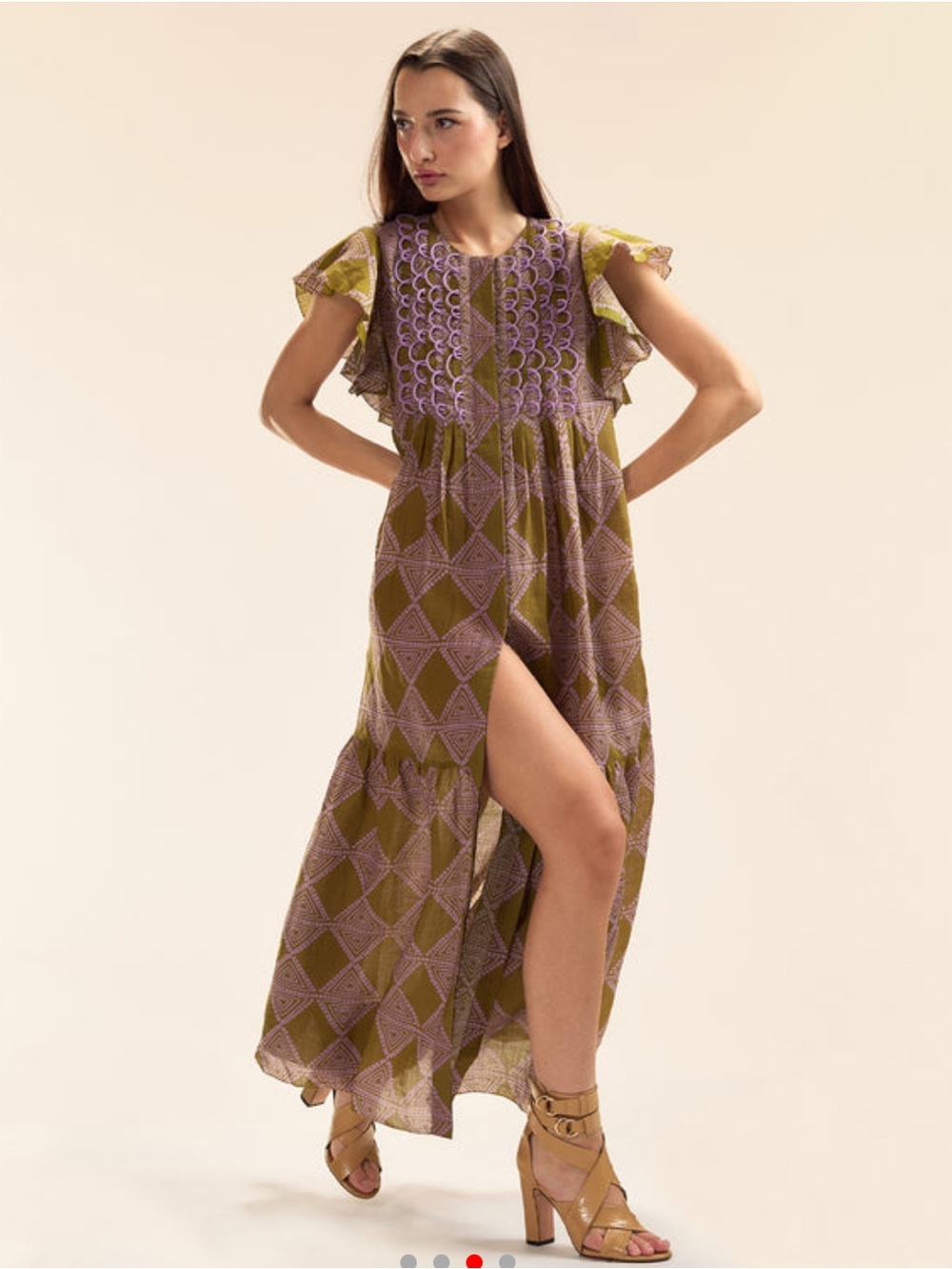 Cynthia Rowley Mallorca Ramie Kaftan, size XS NWT